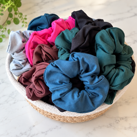 Bamboo Scrunchies-Made from our Signature leftover Fabric