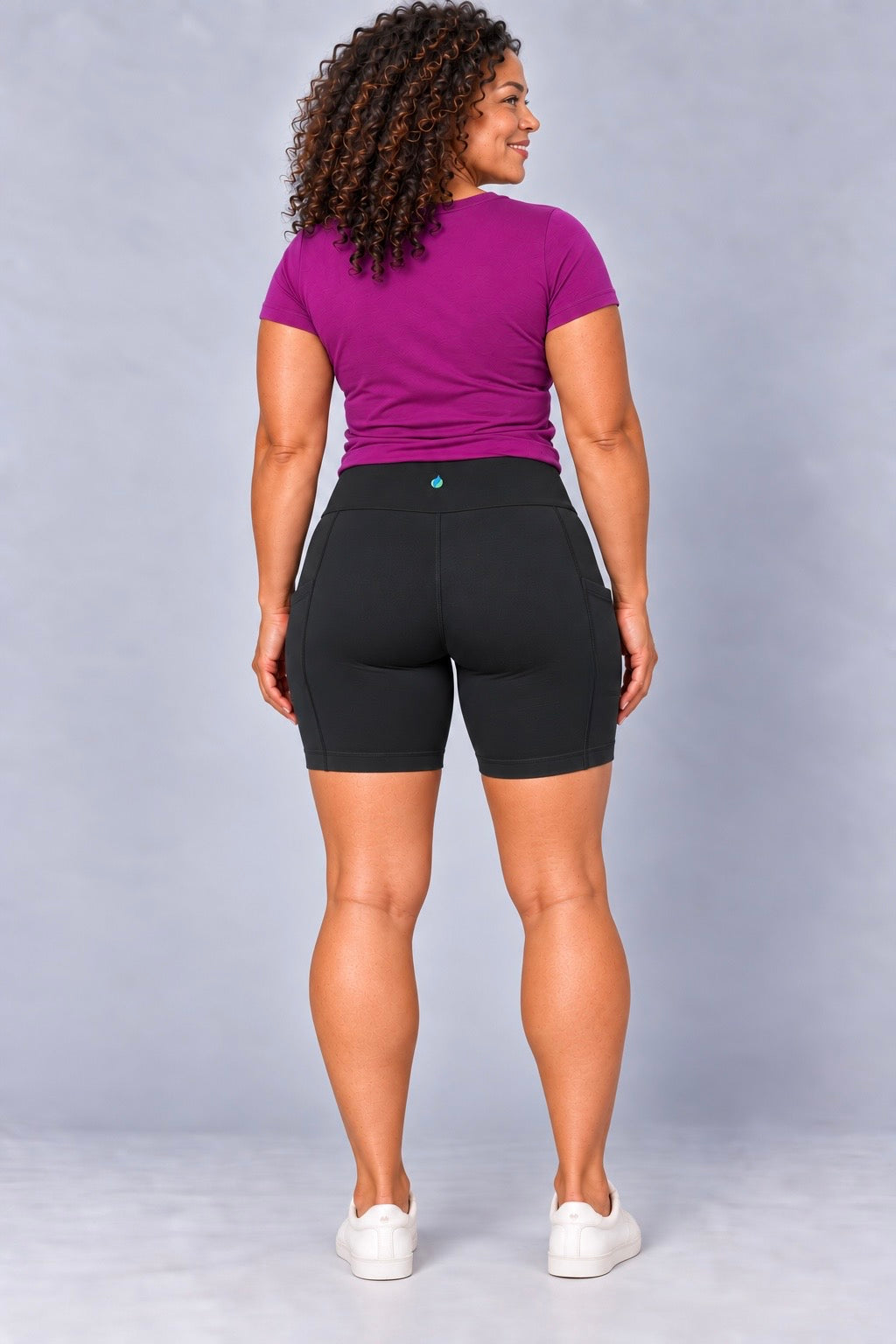 Bamboo Performance Biker Shorts w/ Pockets - Women&