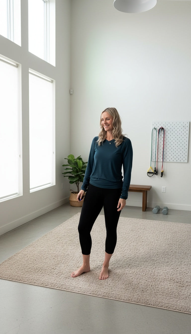 Bamboo Performance Long Sleeve w Thumbholes- Women&